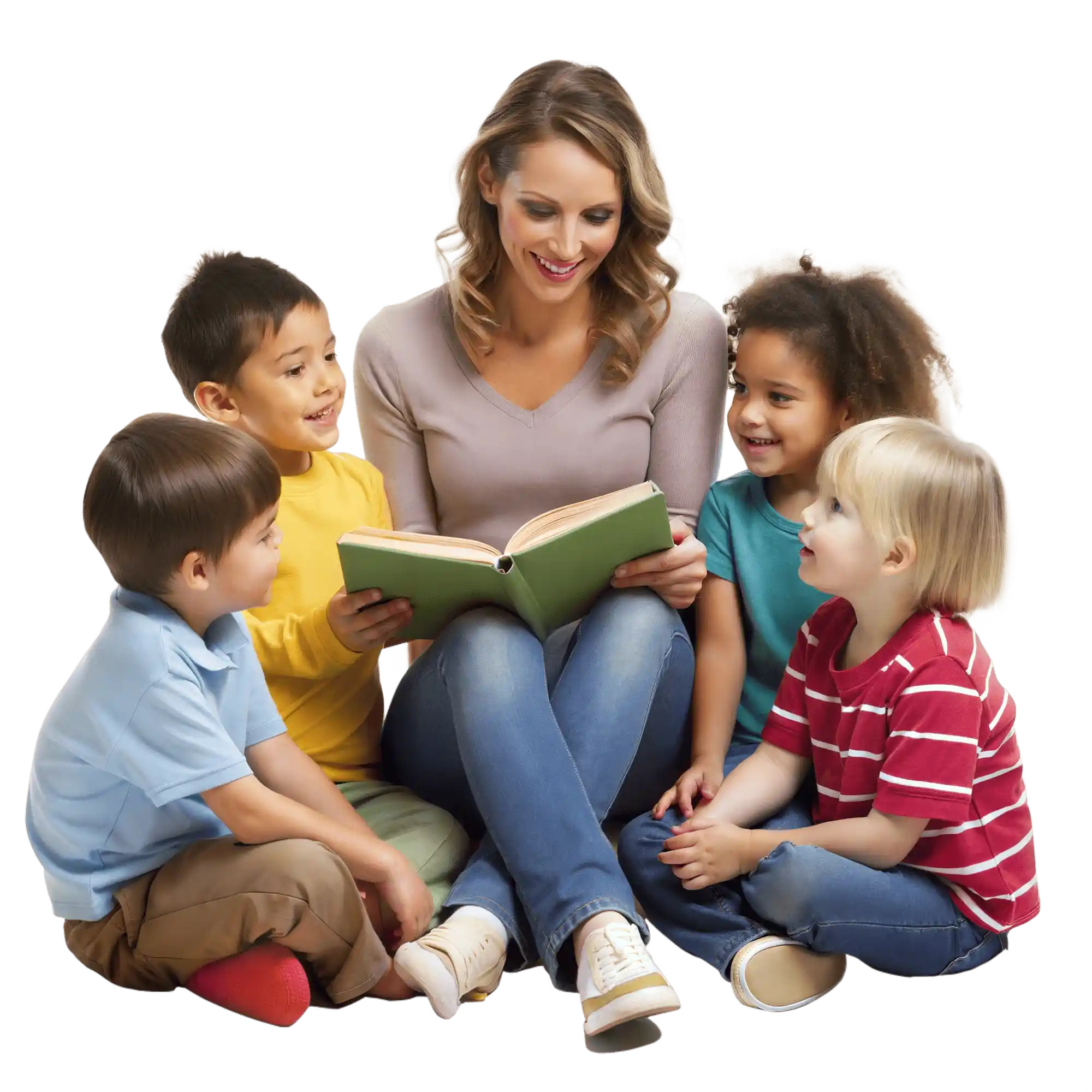 Teacher with Kids
